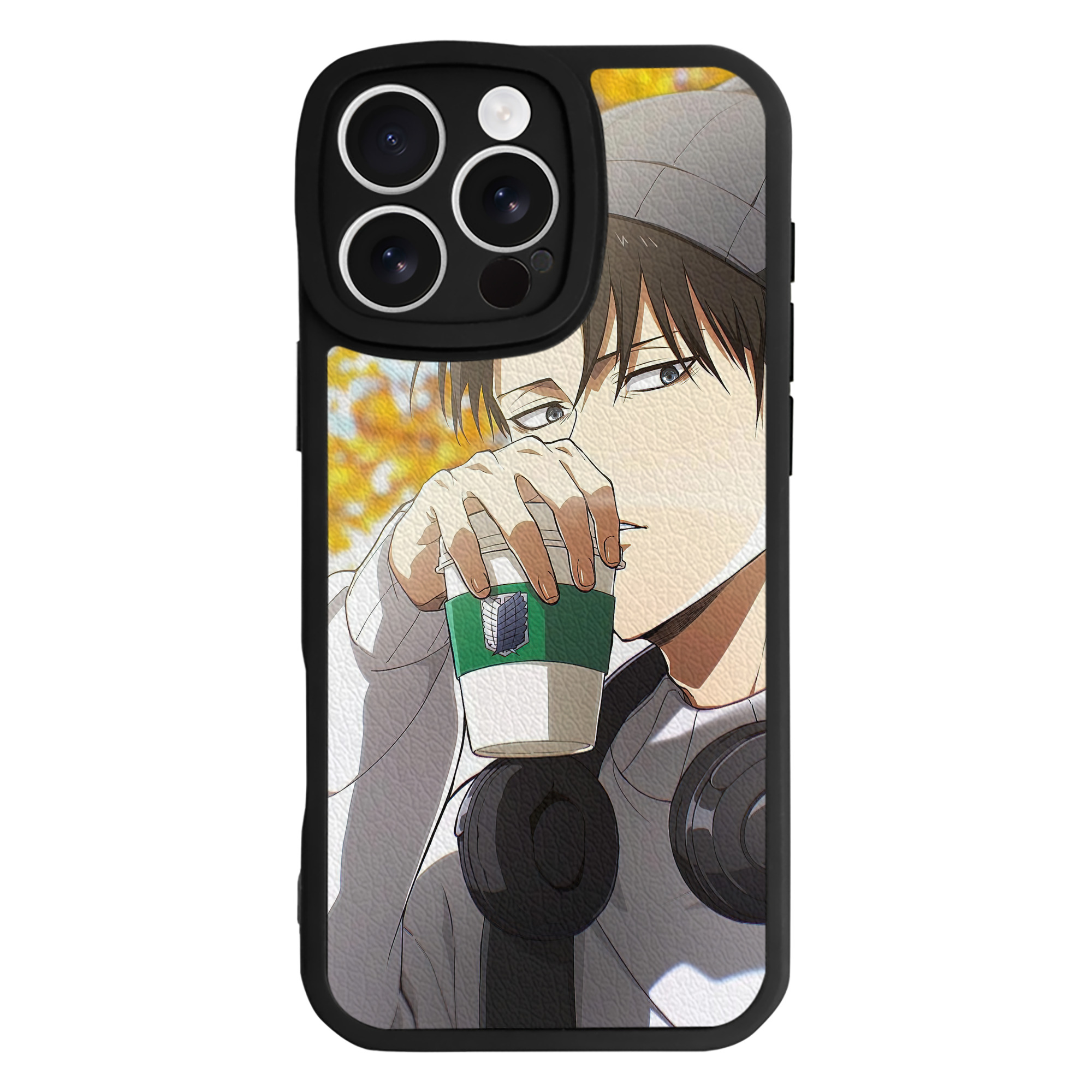 （画像用） 進撃の巨人 Attack on Titan 【iPhone 16シリーズ対応】シリコンスマホケース（レザー調） 材質：シリコン